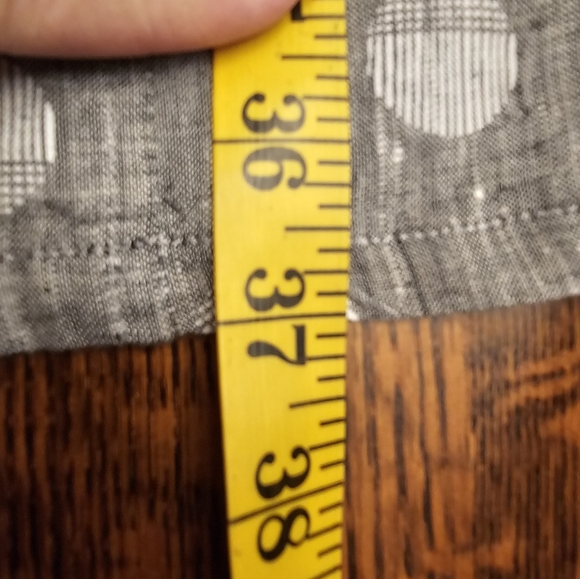 Habitat Gray and White Polka Dot Linen Shift Dress - Picture 10 of 10